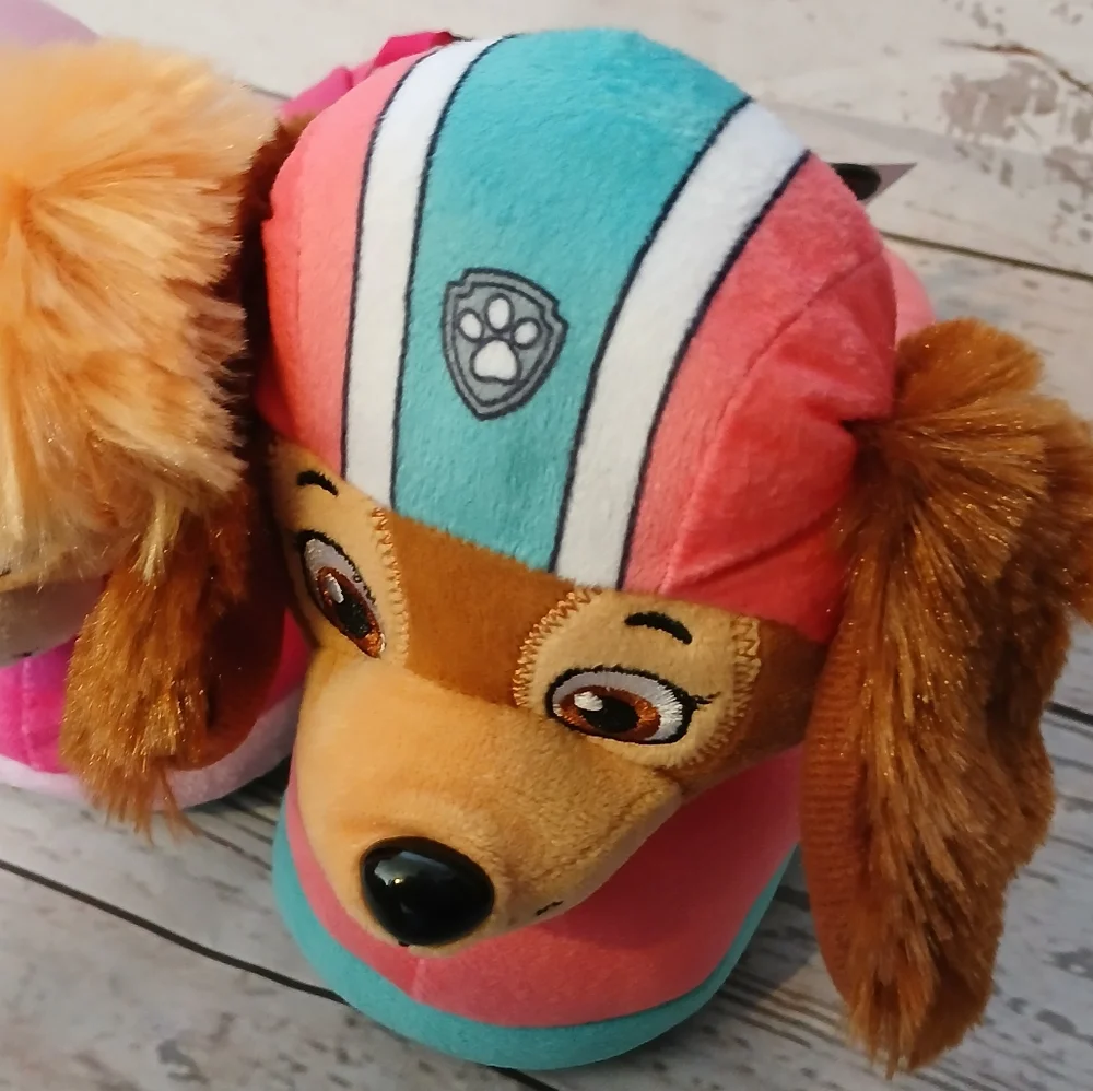Nickelodeon Paw Patrol Toddler Girls Slippers Size 9 Through 10